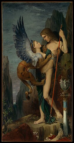 Édipo e a Esfinge, de Gustave Moreau